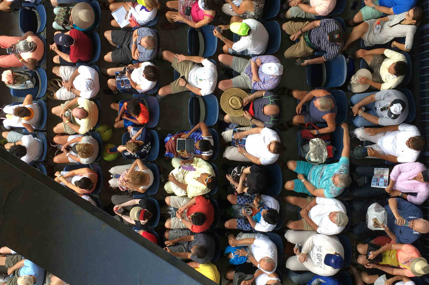 Il pubblico del Grandstand agli US Open 2015.