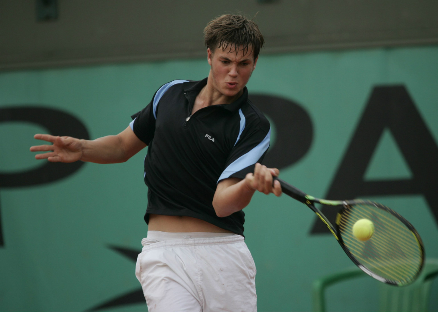 Marcus Willis al Roland Garros junior 2008: venne eliminato al secondo turno da Dimitrov